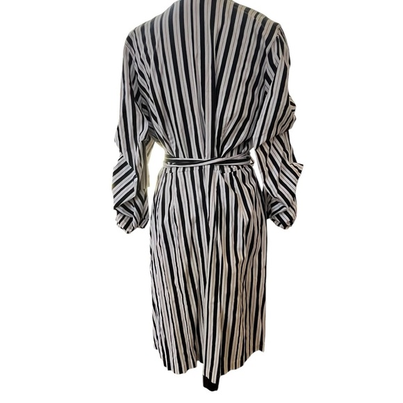 Eloquii Printed Puff Sleeve Wrap Dress Size 16, 97% Cotton - Picture 4 of 11